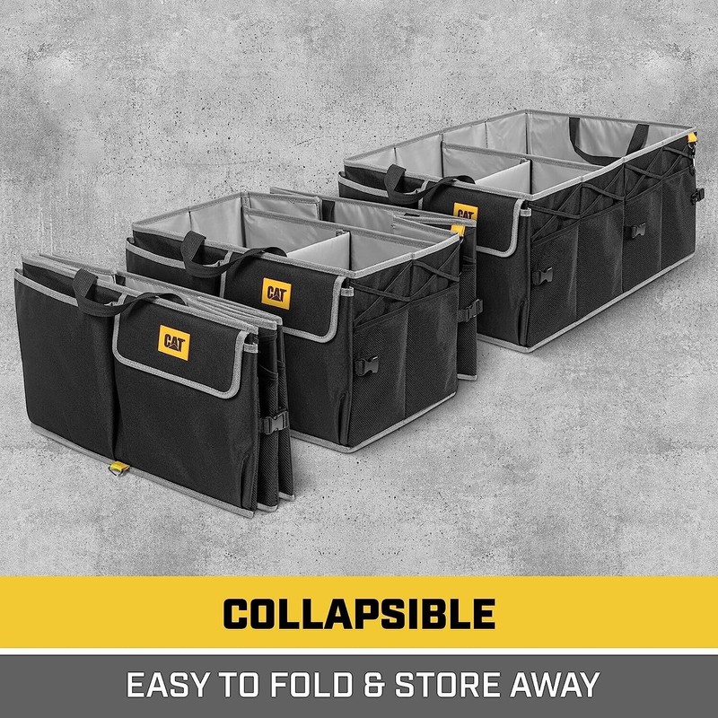 Caterpillar FlexTrunk Car Trunk Organizer and Storage - Collapsible