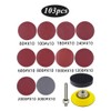 Pamtns Sanding Discs Pad Kit 103 Pieces Sanding Disc Backer