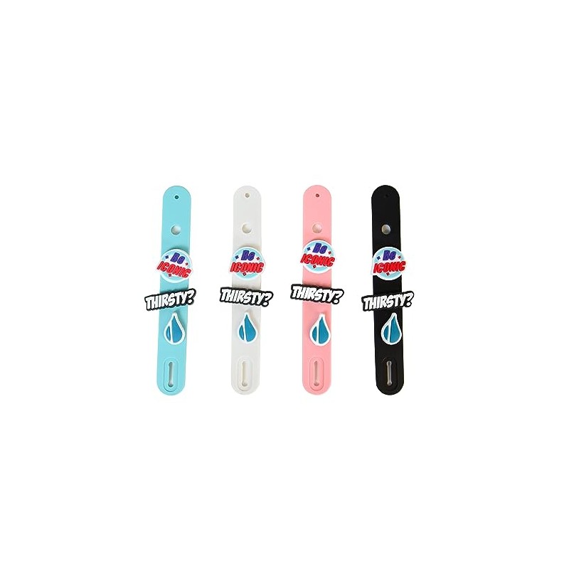 Elemental Iconic Charm Water Bottle 14oz Strap - Rose