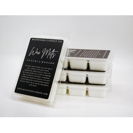 Pure and Clean Soy Blend Wax Melts Candle Decor with 8 Scents including Mahogany Teakwood and White Birch Aroma Scented