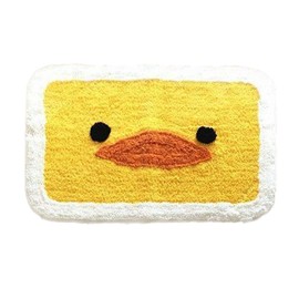 ImitationIndoor Door Mat with Pattern, Non Slip and Water Absorption Bathroom Toilet (Duck Shape)
