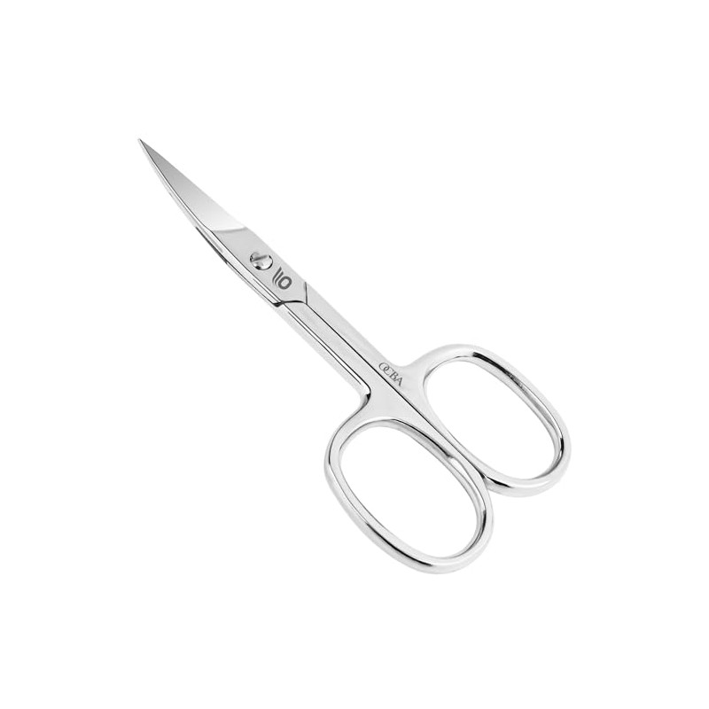 OCBA 3.5" Cuticle Nail Scissor Professional Stainless Steel Curved Blade
