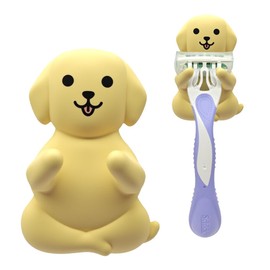 JMYROG Labrador Waterproof Silicone Razor Holder, Shower Room Bathroom Kitchen Living Room Office Hanging Razors Plugs Towels, Animal Razor Holder for Women, Funny Gifts for Dog Lovers Dog Mom Dad
