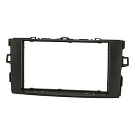 tomzz Audio 2455-049 Double DIN Radio Faceplate Compatible with Toyota Auris E150 2007-2012 Black