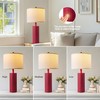 BZZMMB 24.5" Red Touch Lamps Set of 2, Modern Living