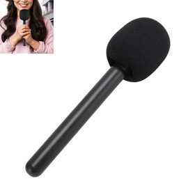 Wireless Mic Handheld Adapter with Windshield, Foam Lightweight Interview Microphone Handle for Rode Wireless GO II, Wireless Interview Microphone Adapter, for Rode Wireless Go 2 Mic Holder