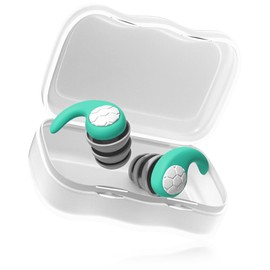 Geiomoo Silikon Ohrstöpsel, Schalldichte Geräuschreduzierung Gehörschutzstöpsel für Reisen, Schlafen, Schwimmen (Grün)