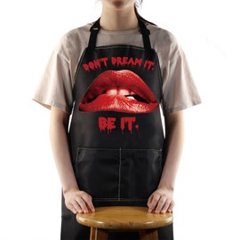MYSOMY Rocky Horror Apron Rocky Musical Fans Gift Don't Dream It Be It Horror Picture Show Apron (Don't Dream It UK)