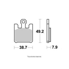 Sifam Motorcycle Brake Pad for Kawasaki 600 Zx-6 Rr Ninja 2003-2006 AVG/AVD