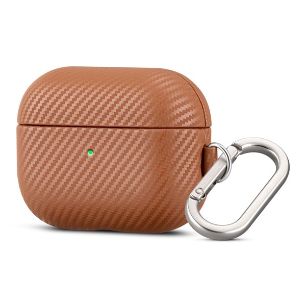 Haobobro [Carbon Fibre Texture] for AirPods Pro 2 Leather Case