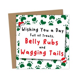 Christmas Card for dog | Happy Dog Christmas Card | Festive Card for Pets | Xmas Cards for Dogs