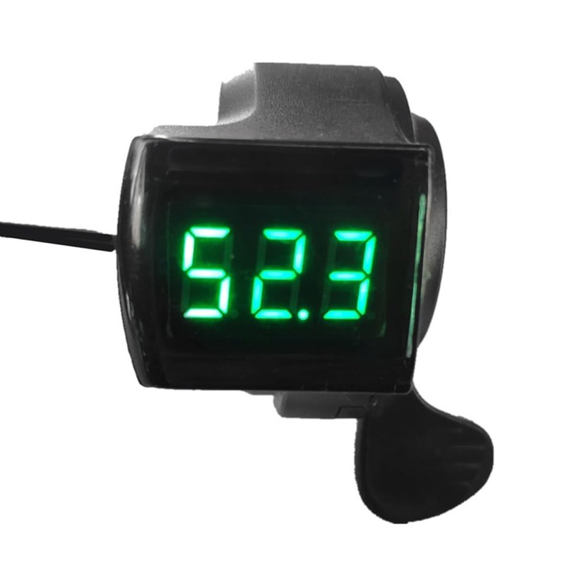 ZENWORYS Ebike Thumb Throttle with LCD Display, Speed Control Handlebar