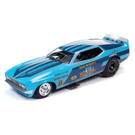 Auto World Blue Max 1973 Ford Mustang Funny Car (Legends of The Quarter Mile) 1:18 Scale Diecast Model