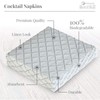 Silver Spoons DISPOSABLE QUILTED COCKTAIL NAPKINS European Made for Upscale