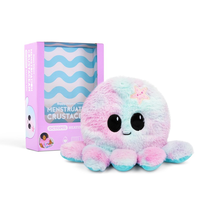 Happy Helpers Octopus By Relatable, Microwavable Heating Pad For Period