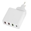53W 4 Port Mobile Phone Charger 20W PD QC3.0 Fast