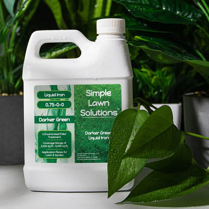 Simple Lawn Solutions - Liquid Iron Fertilizer Darker Green -