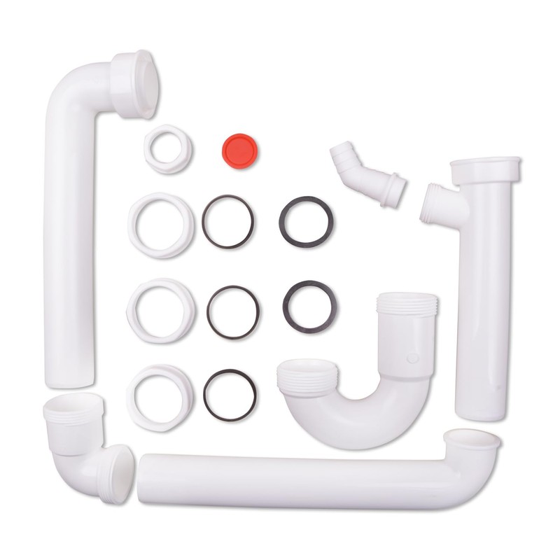 VIOKS Pipe Odour Trap 1 1/2 Inch Space-Saving Siphon with