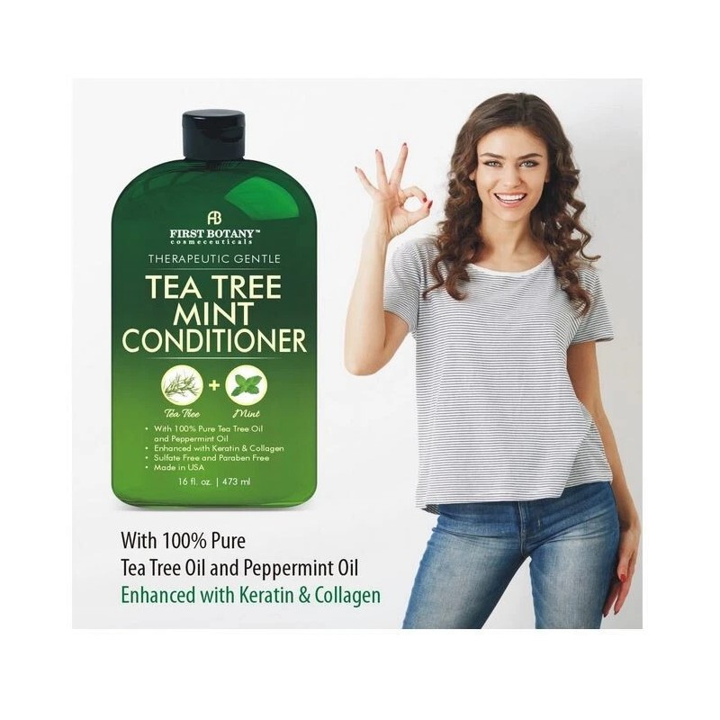 Tea Tree Mint Shampoo and Conditioner - Pure Tea Tree