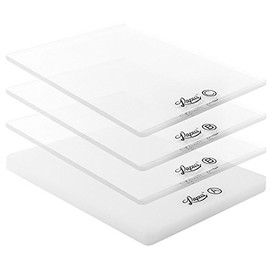 Plastic Plates for Embossing & Die Cutting Machine, 15cm x 19.5cm, Pack of 4
