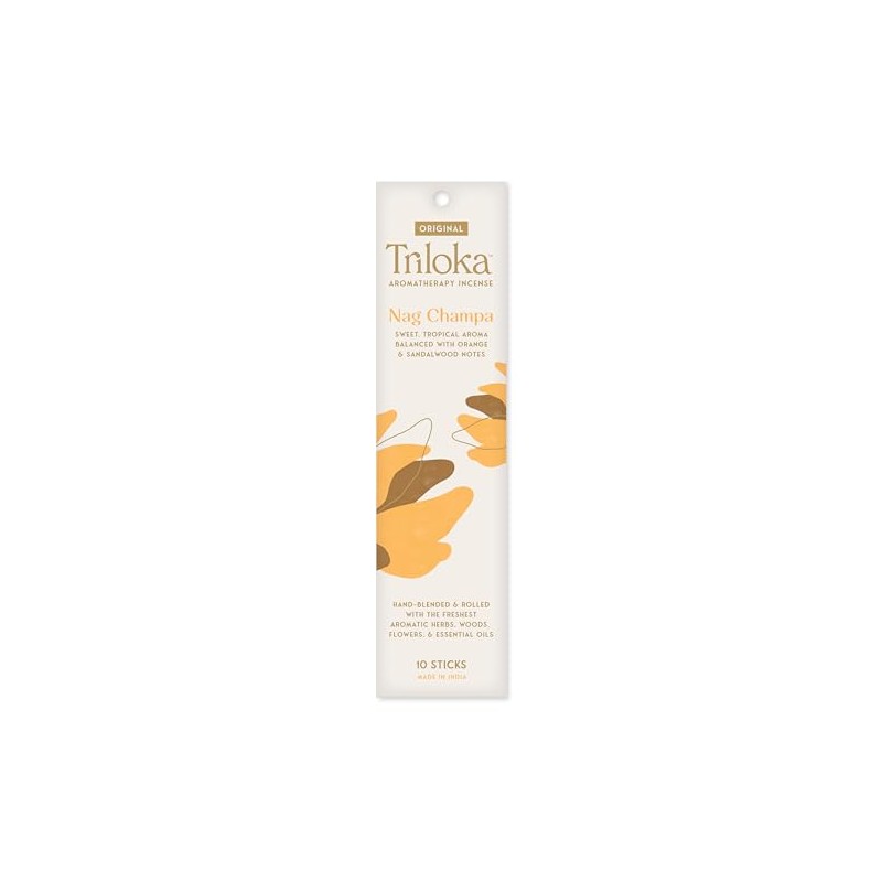 Triloka Original Incense, Nag Champa, 10 Sticks