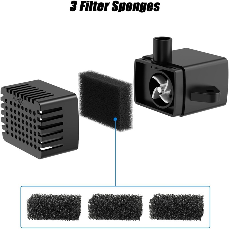 Yzert Solar Fountain Attachment Set, 8 DIY Effects Nozzle &