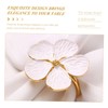 Mikinona 6pcs Napkin Rings Set Flower Napkin Holders for Wedding