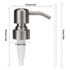 UHEY HOME 304 Stainless Steel Soap Dispenser Pump Replacement for