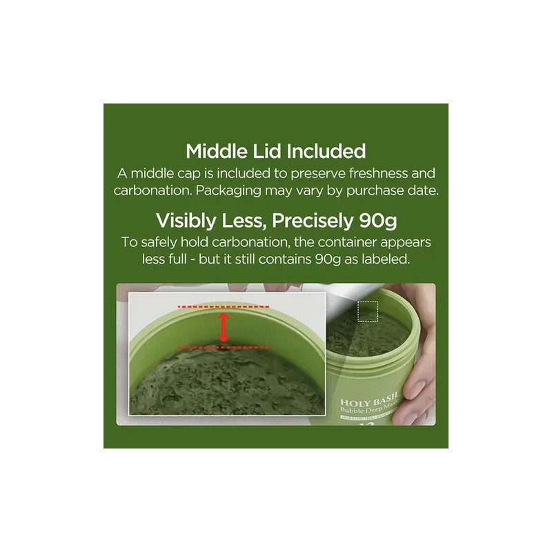 🔥 Holy basil bubble deep mask 90g tipo de piel