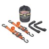 PowerTye 1.5in x 6ft Ergonomic Ratchet Tie-Down Kit w/Latching Hooks,