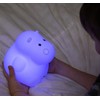 LumiPet Hippo Kids Night Light, Huggable Nursery Light for Baby