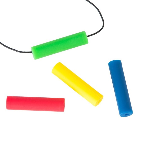 Chewigem Chubes Necklace - Rainbow | Smooth, Robust, Multipurpose, Discreet