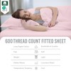 Pizuna Pure Combed Cotton European Single Fitted Sheet Light Pink,