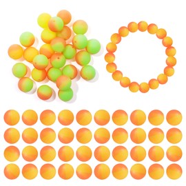 TXIN 50 Glow in Dark Silicone Beads for Jewelry & Keychain Making, Luminous Round Loose Bulk Spacer Beads for DIY Necklace Bracelet & Cat Dog Collars