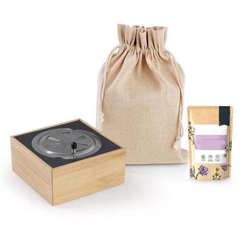 Bee Repeller Box with Spice Wooden Mosquito Repellent for Patio