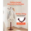 VEVOR Freestanding Coat Rack Wooden Coat Tree with Stable Large