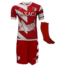 ARZA Oaxaca Mexico Uniform Color Red/White Jersey,Short,Socks and Number (Large)