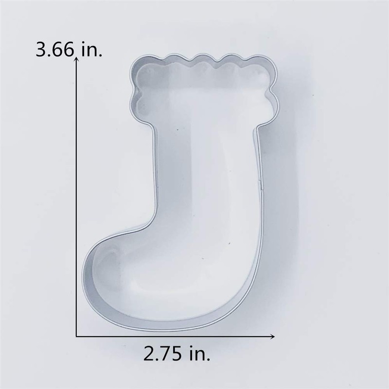 LILIAO Christmas Winter Stocking Cookie Cutter - 2.7 x 3.7