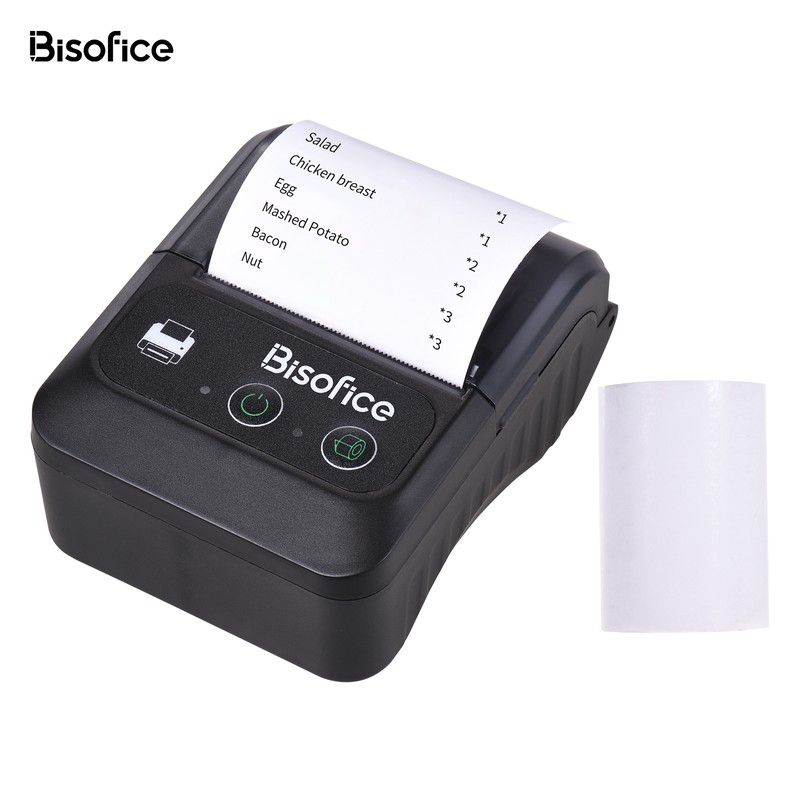 Bisofice Portable Wireless BT 58mm 2 Inch Thermal Receipt Printer