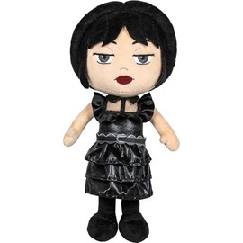 Schmidt Spiele 42833 Wednesday Addams in Ball Gown, 33 cm Plush Figure, Multi-Colour