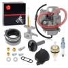 Carburetor Carb and Fuel Valve Petcock + Lever Intake Manifold