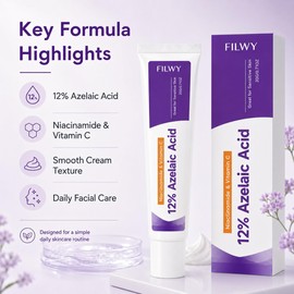 Crema de ácido azelaico con niacinamida y vitamina C, facial ligero