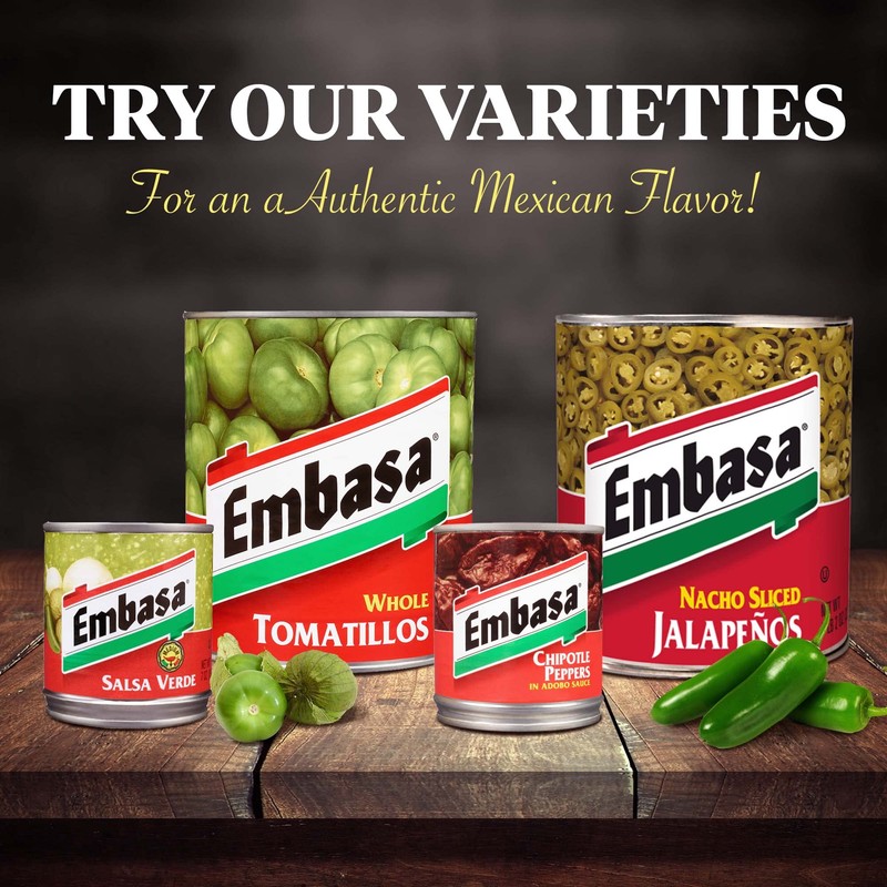 EMBASA Salsa Verde, Medium, 7 Oz Can (12-pack)