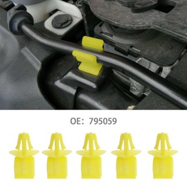 OTOTEC 10 Stück Motorhauben-Stützstangen-Clips Ersatz 795059 Kompatibel mit Citroen Berlingo C3 C4 Kompatibel mit Peugeot 207 208 3008 301 308 Motorhaubenhalter-Clips