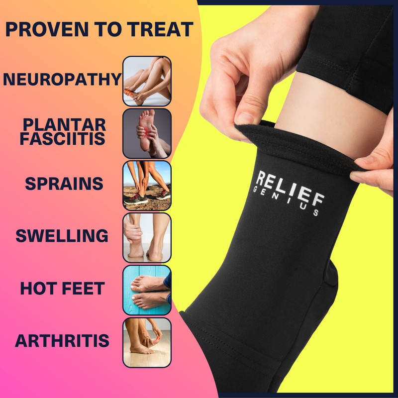 Relief Genius Cold Therapy Socks & Hand Ice Pack Cold