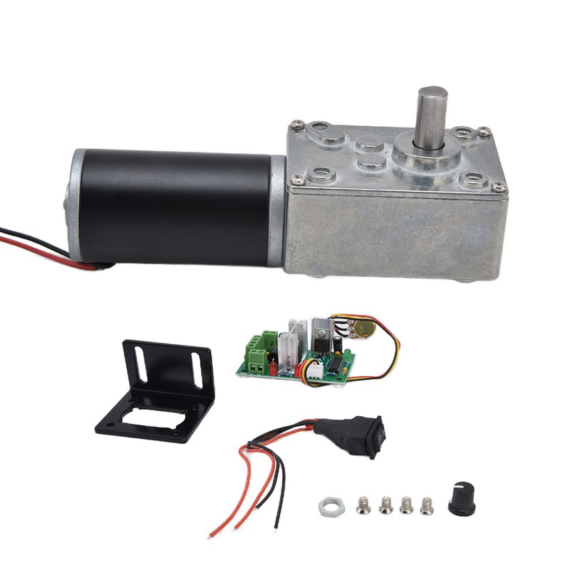DC12V Geared Motor Turbo Worm Speed Reduction Machinery Accessories with
