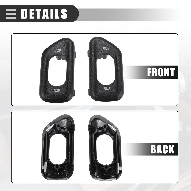 A ABSOPRO Jeep Wrangler JK 11-18 Door Switch Cover Black