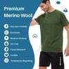 MERINNOVATION Merino Wool T-Shirt Mens Wicking Merino Wool Undershirt Lightweight