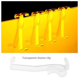 SING F LTD 12PCS 2-1/2 Inch Clear Plastic Window Blind Valance Clips
