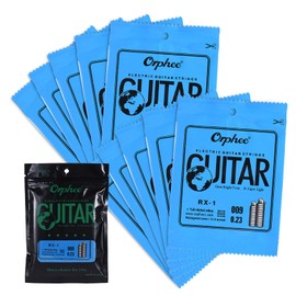 KOCAN RX-1 Single String Replacement for Electric Guitar 1st E String (.009) 10 Pack Nickel Alloy Super Light Tension 85cm Strings E Guitar